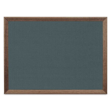 United Visual Products Decor Wood Combo Board, 36"x24", Cherry/White Porcelain & Cobalt UV702DEFAB-CHERRY-WHTPORC-COBACC